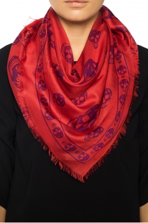 Scarf with skull motif, zdjęcie 2 Scarf with skull motif od Alexander McQueen
